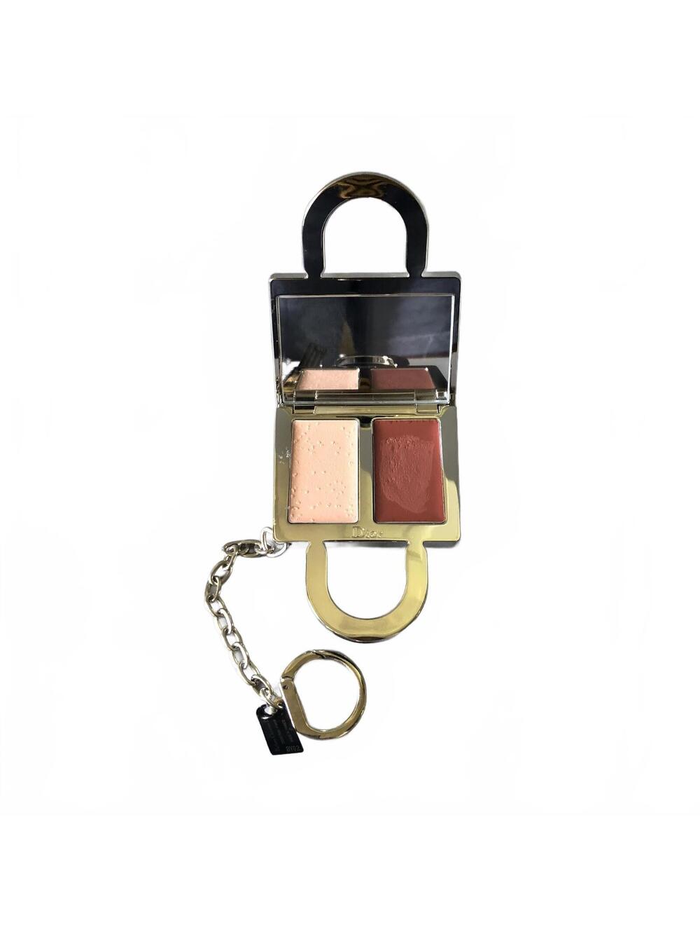 Dior Lady Dior Mini Bag Keychain with Makeup Compact - Picture 2 of 7